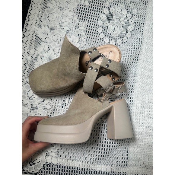 Free People Shoes - the Free People Hybrid Harness Platform Booties in diamond suede